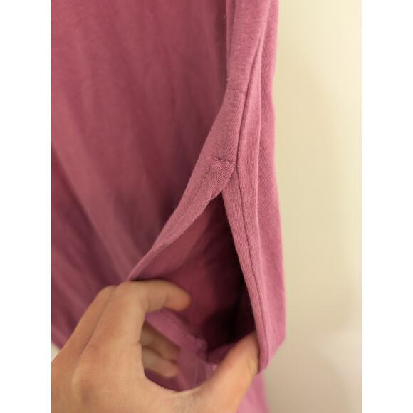 Free People Beach All Day Long Midi T-shirt Dress Pockets Mauve-Sz XS - Picture 4 of 10